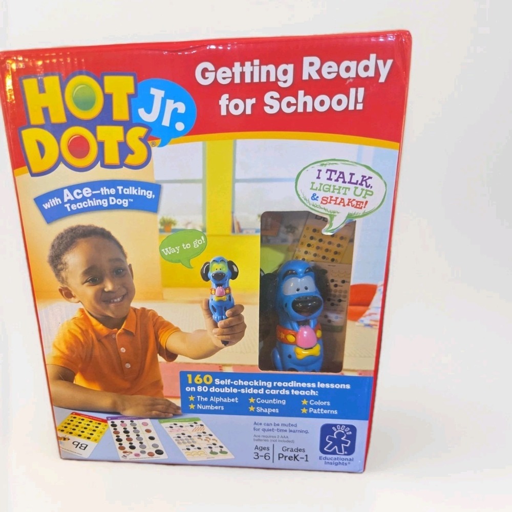 Hot Dots Jr. - Getting Ready For School Ages 3-6 - By Educational Insights